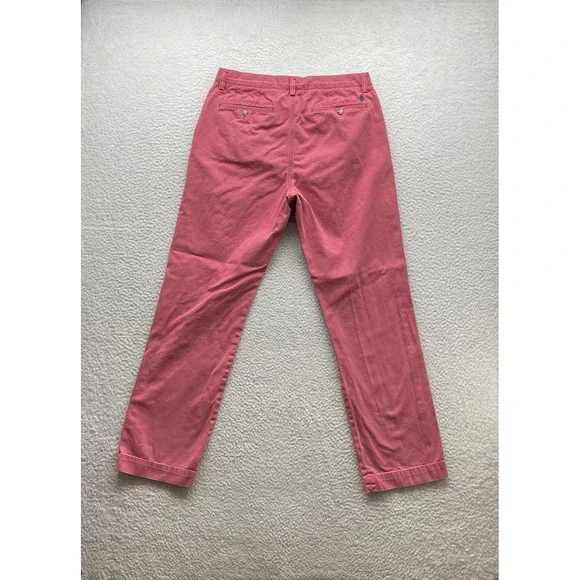 Polo Ralph Lauren Chino Pants Mens 32x31 (Tag 32x32) Red Twill Washed Out Preppy - Picture 5 of 12